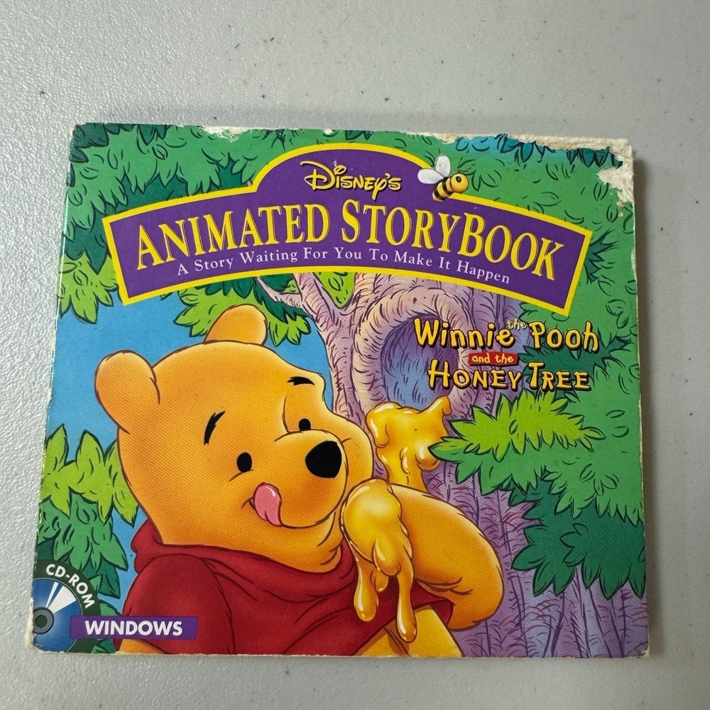Vintage Disney Winnie Pooh Windows CD-ROM Animated Storybook Education Learning